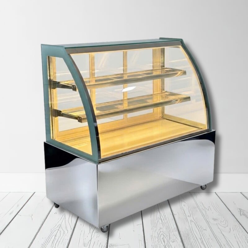 Tủ Bánh Kem Inox – 1M2 – DG-1200Y – Kính Cong