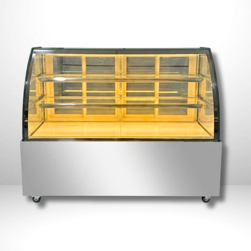 Tủ Bánh Kem Inox – 1M8 – DG-1800Y – Kính Cong