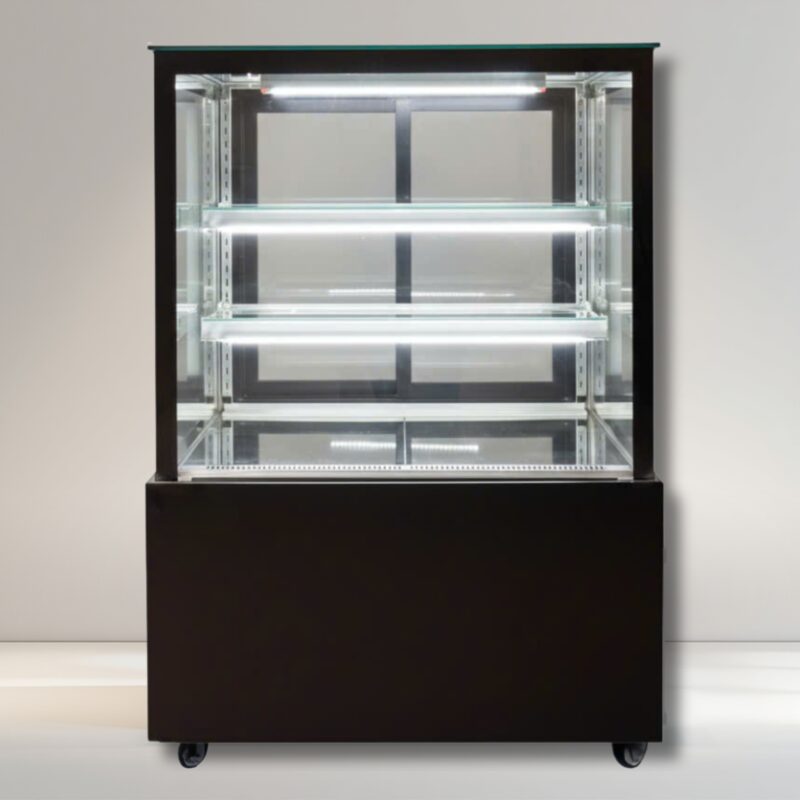 Tủ Bánh Kem Inox -90CM - DG-900Z - Kính Vuông