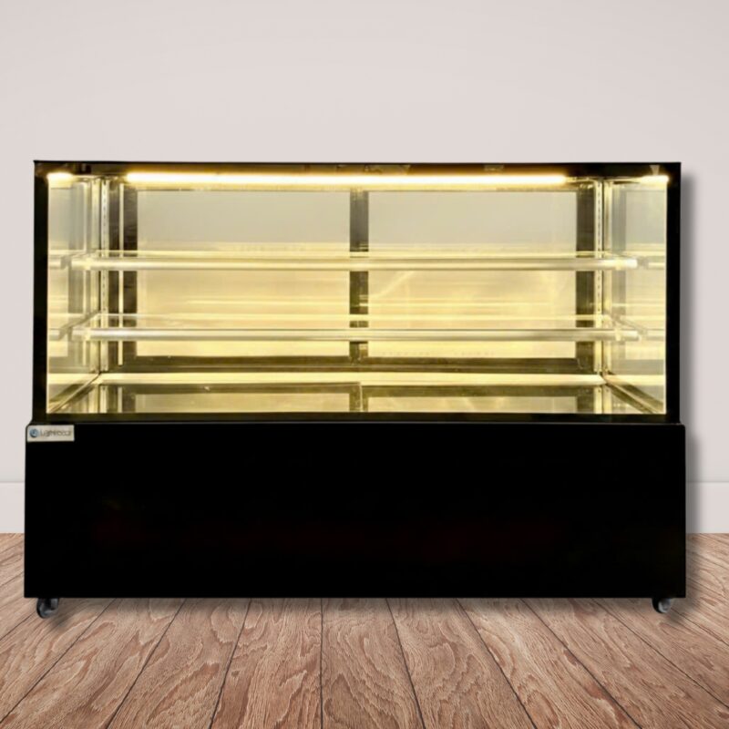 Tủ Bánh Kem Inox - 1M8 - DG 1800Z - Kính Vuông